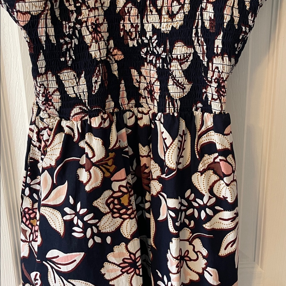 Floral Cotton Midi Dress Med - Picture 4 of 6